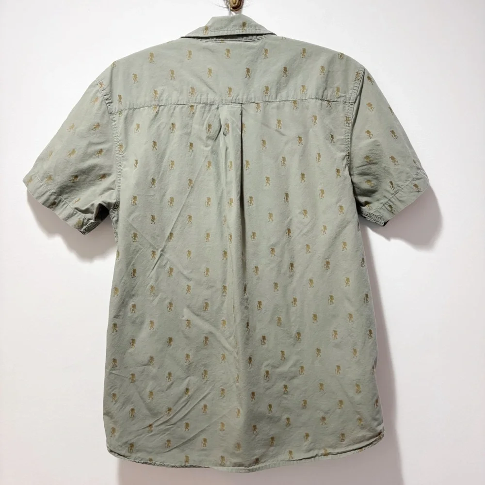 The North Face Baytrail Jacquard SS Hiker Graphic Button Up Shirt Men’s Medium